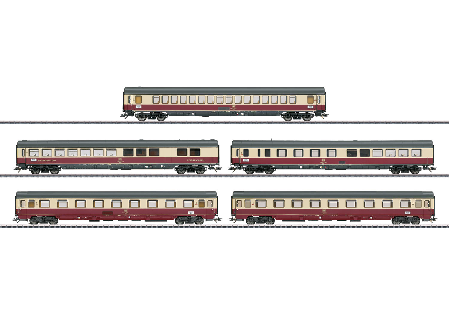 Märklin 43856 - Sneltreinrijtuigset TEE 32 Parsifal (HO)