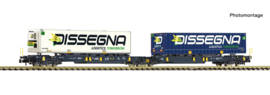 Fleischmann 825029 - Wascosa, Doppeltaschen-Gelenkwagen T2000 (N|DC)