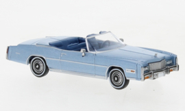 Brekina 19753 - Cadillac Eldorado Convertible, metallic-lichtblauw, 1976 (HO)