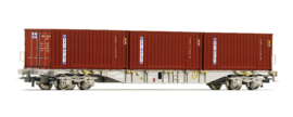 H0 | Roco 67824 - DB AG, Container draagwagen Sgnss "Grimaldi".