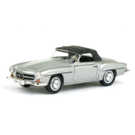 Ricko 38793 - Mercedes-Benz 190 SL Cabrio gesloten, zilver, 1961 (HO)