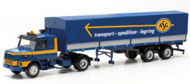 Herpa 317061 - Scania trekker met oplegger ASG (HO)