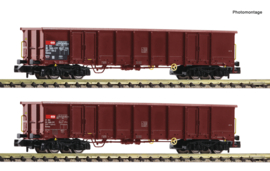 Fleischmann 830252 - SBB, 2-delige set open goederenwagens (N)