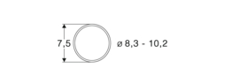 Roco 40068 - DC antislipband 8,3-10,2 mm, 10 stuks (HO)