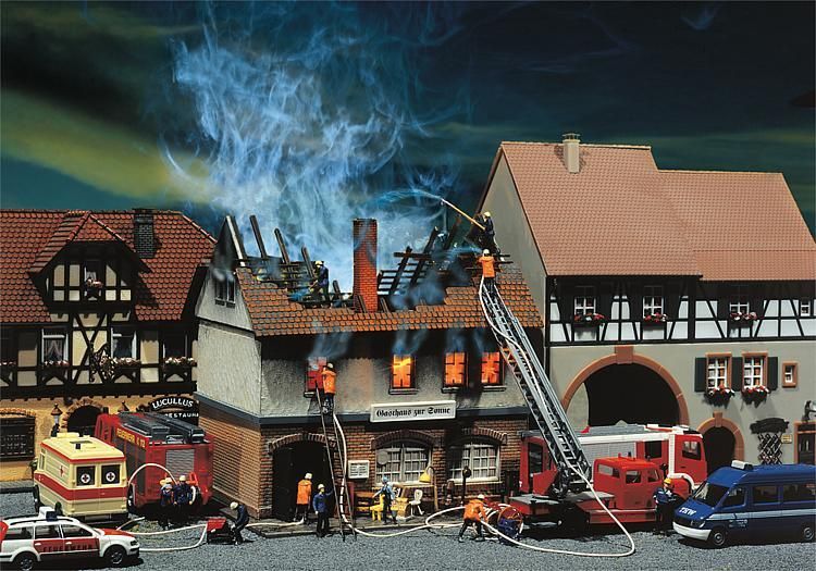 Faller 130429 - Afgebrand Pension Zur Sonne (HO)