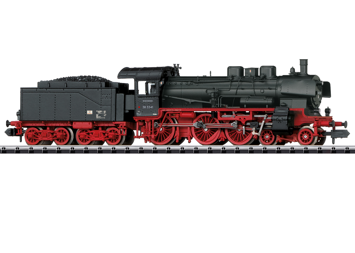 Minitrix 16386 - Stoomlocomotief klasse 38 (N|DCC sound))