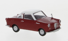 Brekina 27851 - Goggomobil Coupe, donkerrood/wit (HO)