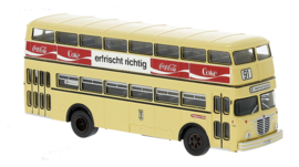 Brekina 61260 - Büssing D2U “Coca-Cola” van de BVG, 1960 (HO)