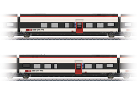 Märklin 43461 - SBB, Set uitbreidings rijtuigen 1 voor RABe 501 Giruno (HO)