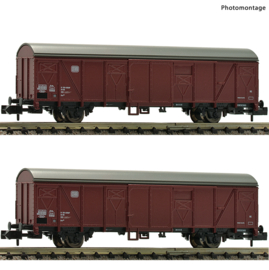 Fleischmann 831514 - DB, 2-delige set gesloten goederenwagens (N)