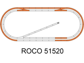 Roco 51250 - Uitbreiding railset voor Digital Starter Set (HO)
