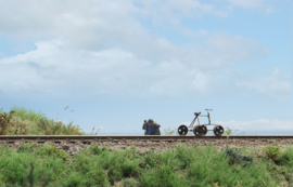 Artitec 387.608 - Fiets draisine + figuur (HO)