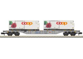 Minitrix 15493 - SBB cargo, Containerdraagwagen "coop®" (N)