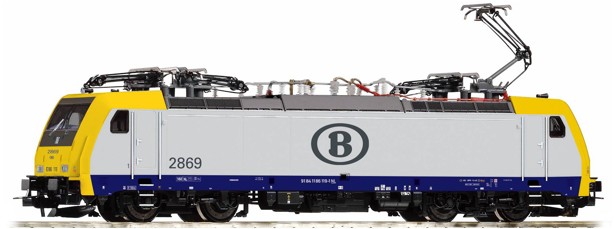 Piko 21761 - Elektrische locomotief BR 186 van de NMBS (HO/DC)