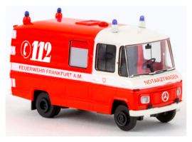 Brekina 36934 - Mercedes L 508 RTW FW Frankfurt, rood/wit (HO)