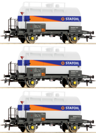 Roco 67044 - DSB, 3 dlg. set ketelwagens (HO|DC)