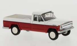 Brekina 19813 - Jeep Gladiator B wit/rood, 1968 (HO)