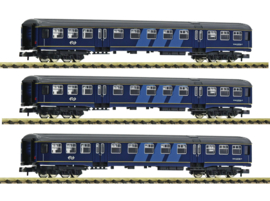 Fleischmann 814713 - NS, 3-dlg set personenrijtuigen plan W (N)