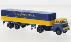 Brekina 85238 - DAF DO 2000 trekker/oplegger, van Swieten 1957 (HO)