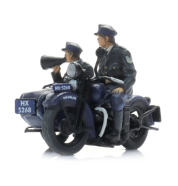 Artitec 387.580 - Rijkspolitie motor met zijspan + 2 figuren (H0)