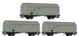 Roco 66197 - DRG, 3-dlg. set koelwagens (HO|DC)