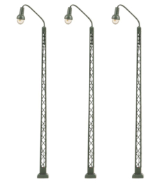 Faller 272124 - LED-Vakwerkmast-booglampen, koud wit, 3 stuks  (N)