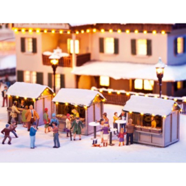 NOCH 65610 - Kombi-Set “Auf dem Weihnachtsmarkt” (HO)