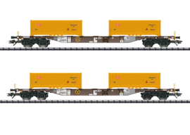 Trix 24136 - AAE, set containerwagens "Erdaushub Stuttgart 21" (HO|DC)