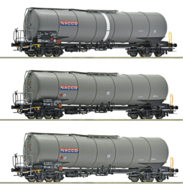Roco 6600197 - Nacco, 3-dlg. ketelwagenset (HO|DC)