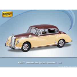 Ricko 38477 - Mercedes 300c (W186), Beige/bruin, 1955 (HO)