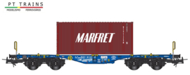 PT Trains 100263 - Modalis, Sgmmnss 33 87 459 4 017-5 + container (HO)