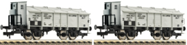 Fleischmann 591303 - Set van 2: Gondel met scharnierende luiken op het dak, NS (HO|DC)