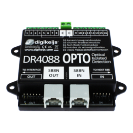 Digikeijs DR4088OPTO - 16-kanaals s88N terugmeldmodule met optische ingangen