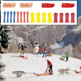 Busch 7769 - Sleeën en ski's (HO)