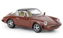 Brekina 16363 - Porsche 911 G targa, bruin, 1976, TD (HO)