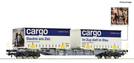 Roco 6600028 - SBB Cargo, container draagwagen Sgnss (HO)