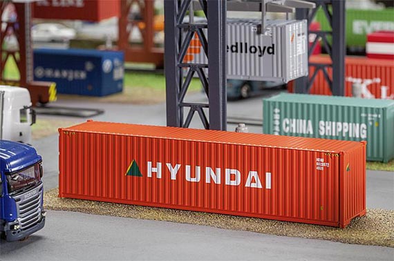 Faller 180849 - 40' Hi-Cube Container HYUNDAI (HO)