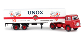 Brekina 85170 - Scania LB 76 trekker/oplegger "Unox" (HO)