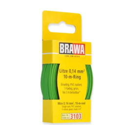Brawa 3103 - Draad, 0,14 mm², 10mtr, groen