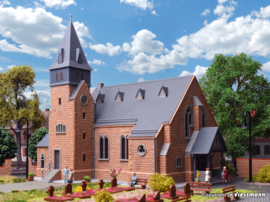 Kibri 39766 - Kerk met muur uit het Westerwald (HO)