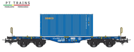 PT Trains 100261 - Modalis, Sgmmnss 33 87 459 4 044-9 + container (HO)