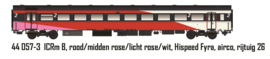 LS Models 44057.2 - NS, ICRm B, rood/midden rose/licht rose/wit, Hispeed Fyra, airco, rijtuig 26 (HO)