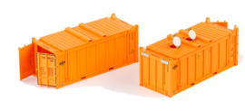 PT Trains 820800 - 2x 20' container OT DP (HO)