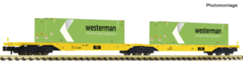 Fleischmann 825342 - CLIP, Dubbele container draagwagen (N)