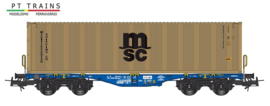 PT Trains 100262 - Modalis, Sgmmnss 33 87 459 4 015-9 + container (HO)