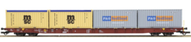Igra 96010063 - Metrans, Containerdraagwagen Sggnss (HO)