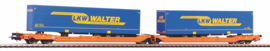 Piko 58979.2 - Wascosa, Draagwagen T3000e met 2 "Walter" opleggers (HO)