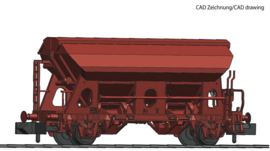 Fleischmann 830352 - DR, Zwenkdak wagen (N)