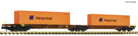 Fleischmann 825340 - GYSEV CARGO, Dubbele container draagwagen (N)