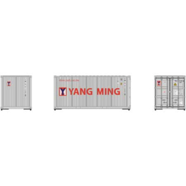 H0 | Athearn ATH28882 - RTR 20' Corrugated Container, YMLU (3)